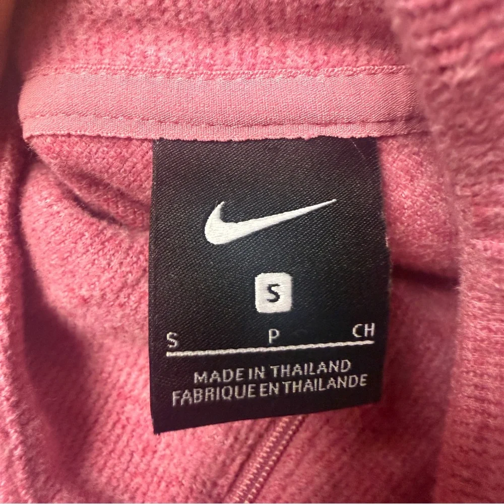 Nike quarter zip sweater pink small